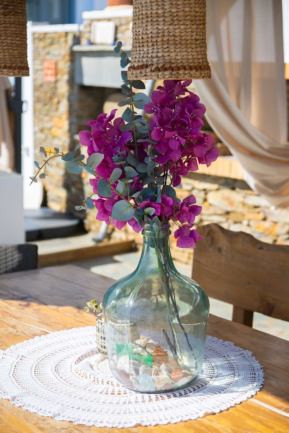 Διακοσμητικές λεπτομέρειες στα Moscha Geronti apartments